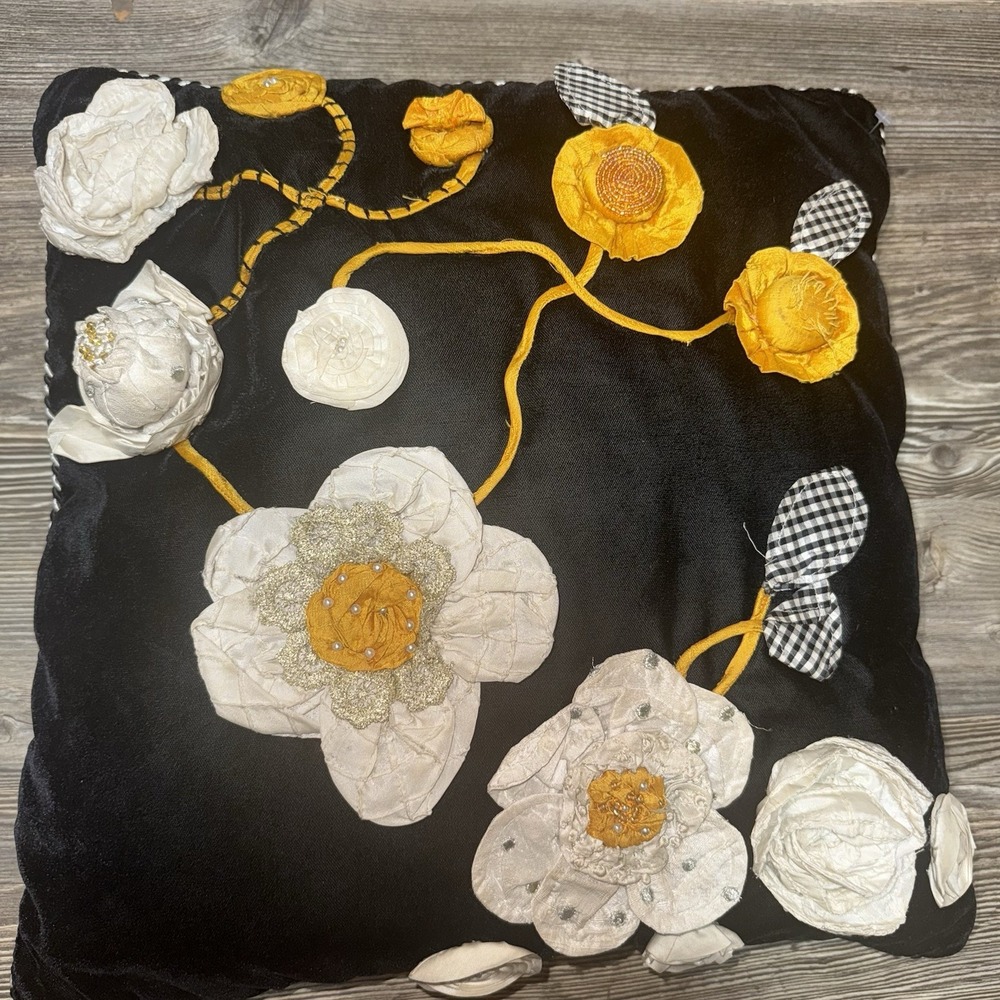 Mackenzie Childs‎ Gardenia Square Pillow